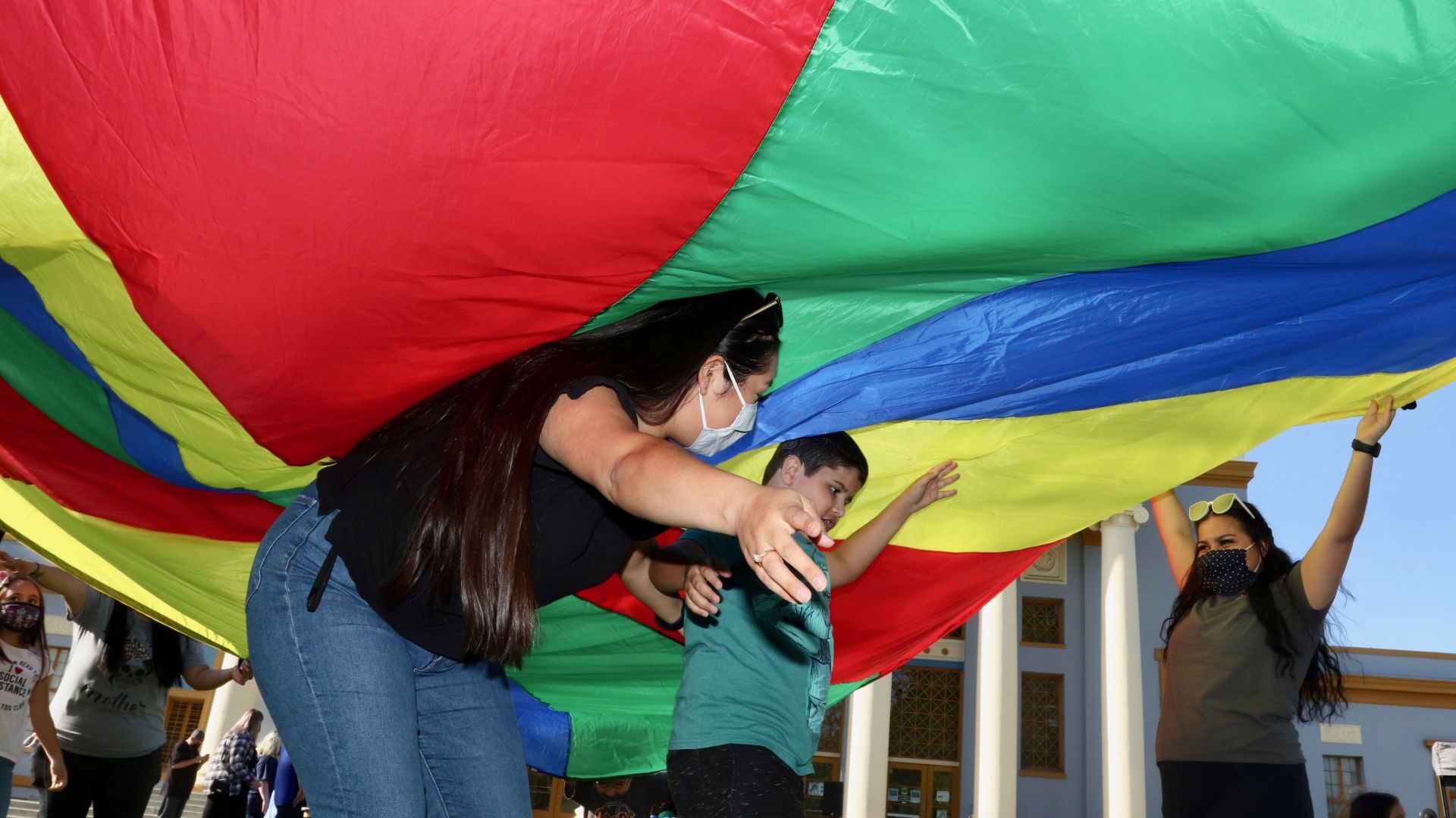 autism awareness parachute